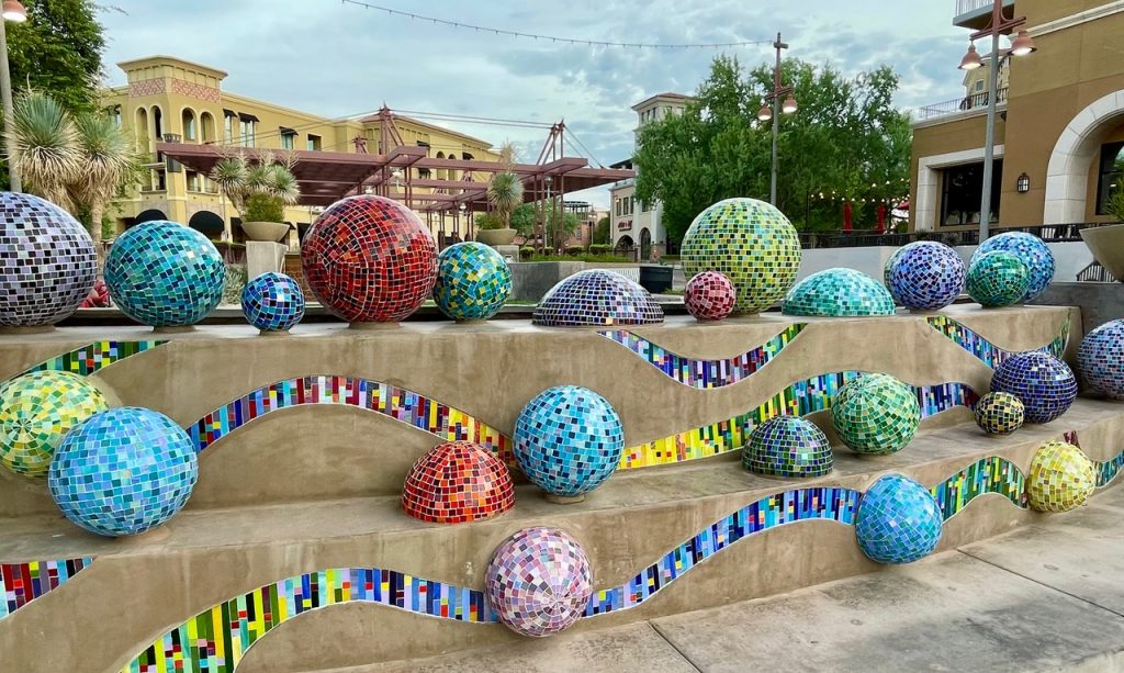 Pinball Wizard public sculpture at Scottsdale Waterfront