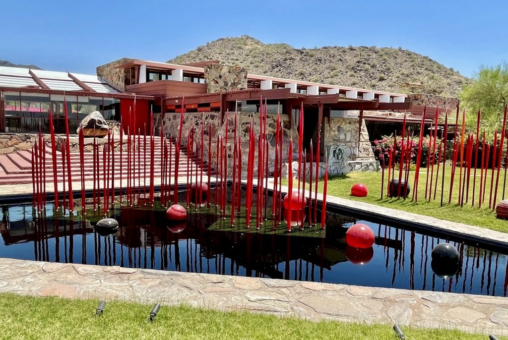 Main building of Frank Lloyd Wright's Taliesin West in North Scottsdale