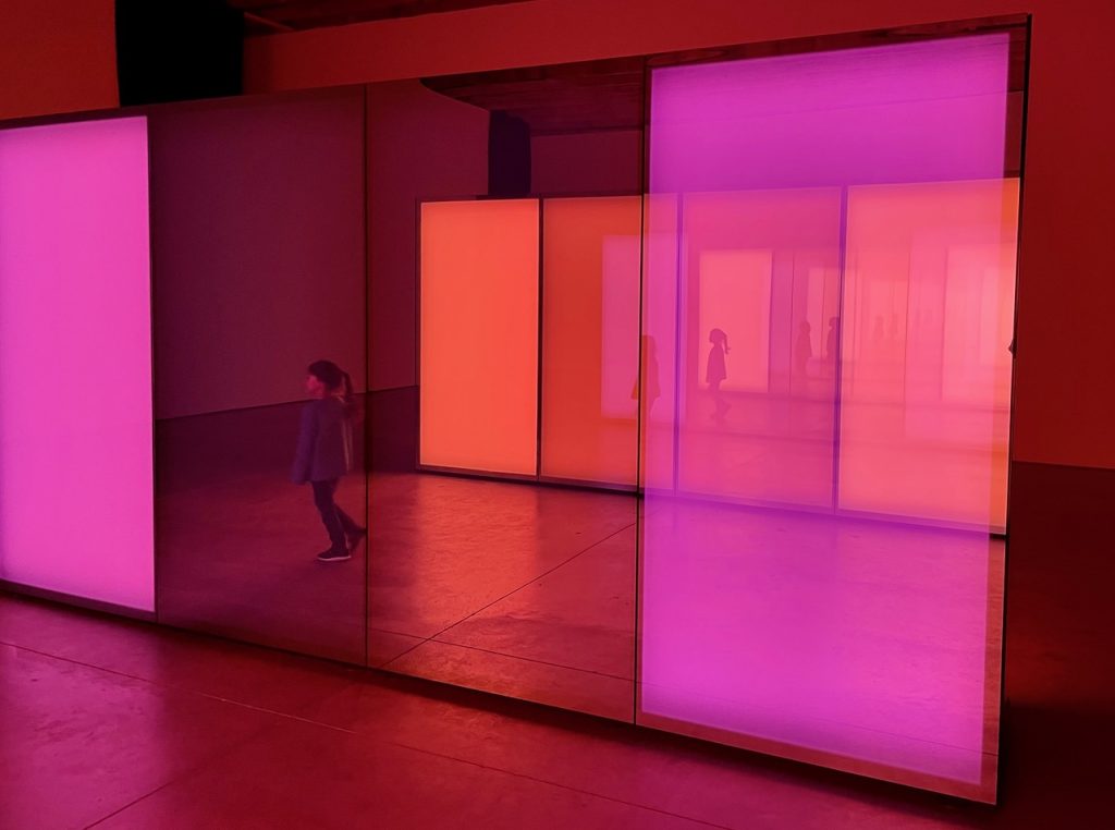 Contemporary art display at Scottsdale Museum of Contemporary Art, one option for spring vacation in Scottsdale