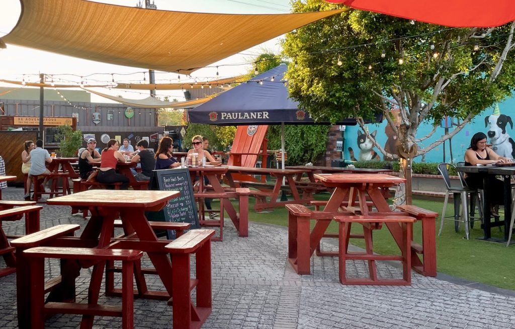 Patio of Brat Haus in Old Town Scottsdale