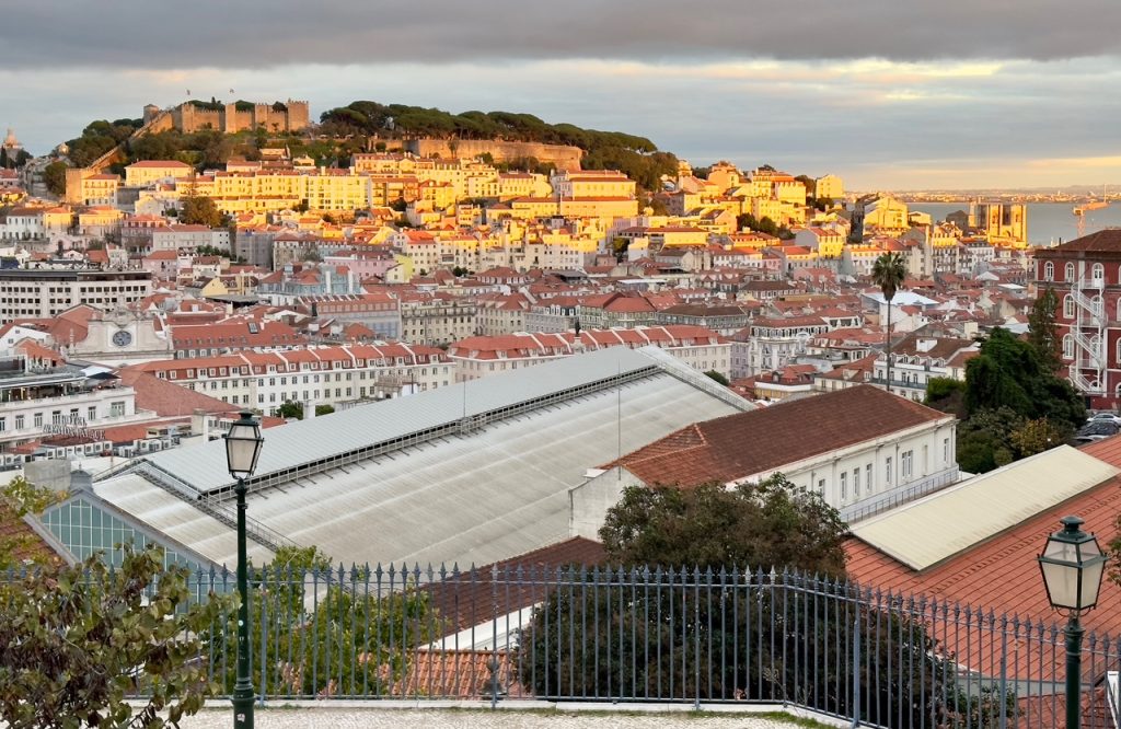 View of Lisbon from a miradouro