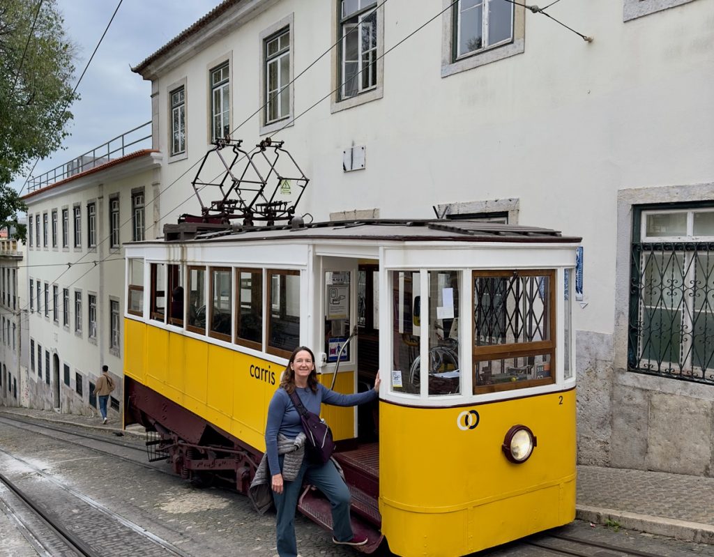 Gloria Funicular in Lisbon