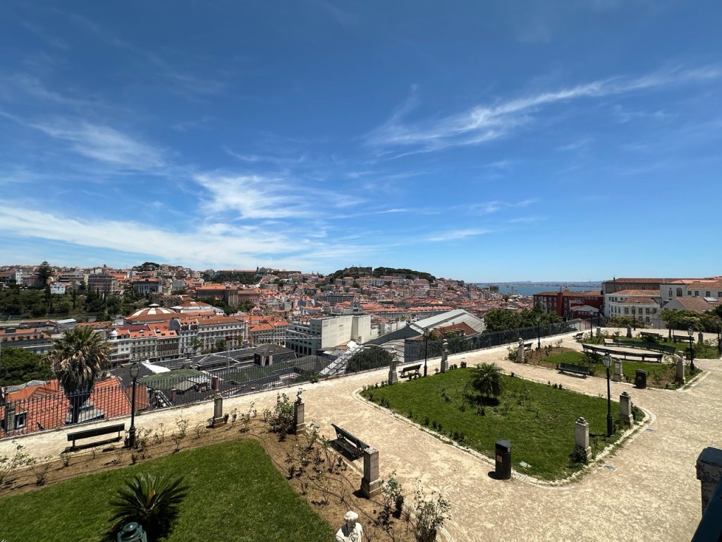 View of Lisbon from Miradouro Sao Pedro de Alcantara
