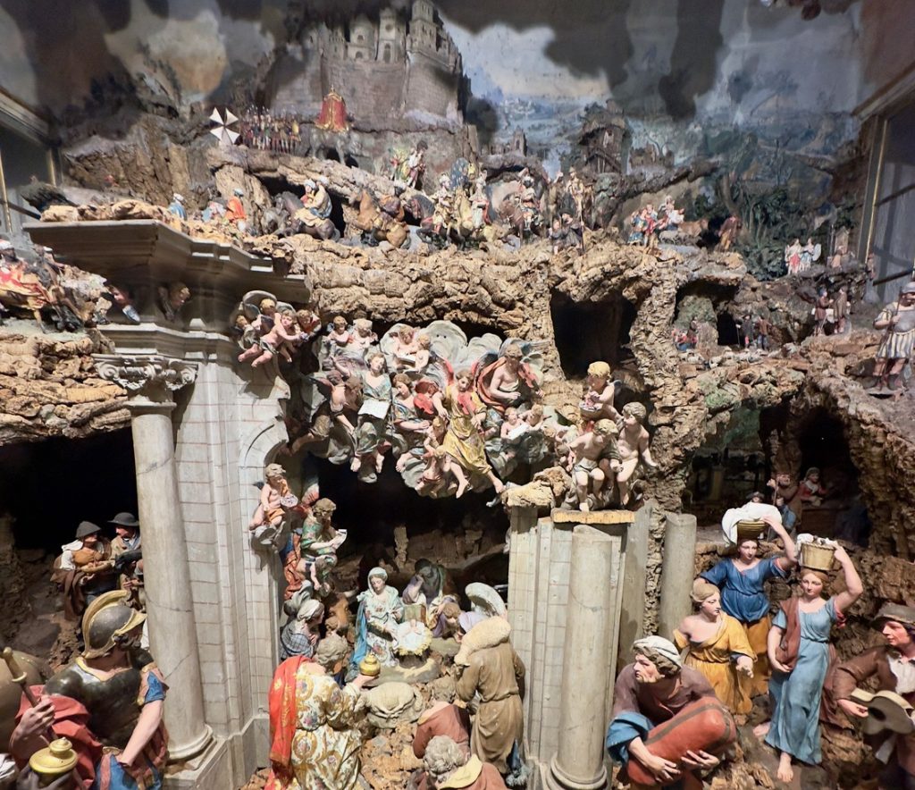 Nativity Scene inside Basilica da Estrela in Lisbon