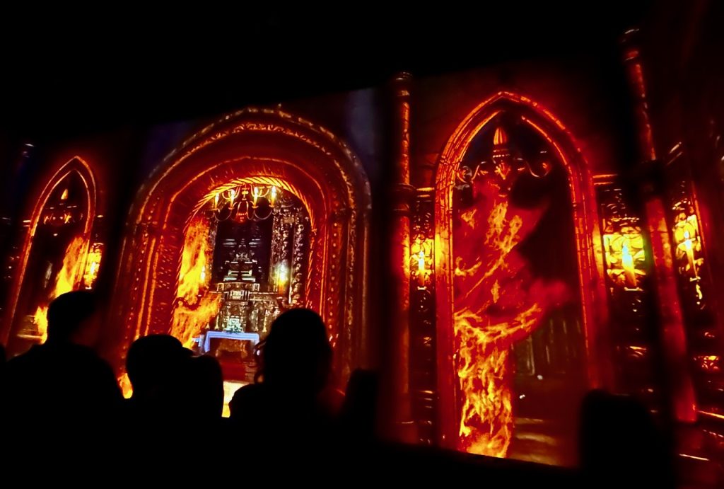 Scene from video at Quake Museum in Belem