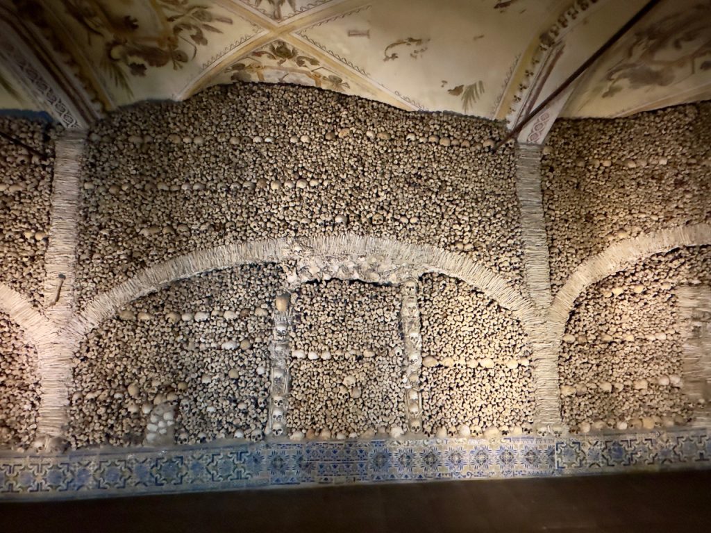 Chapel of Bones in Sao Francisco in Evora