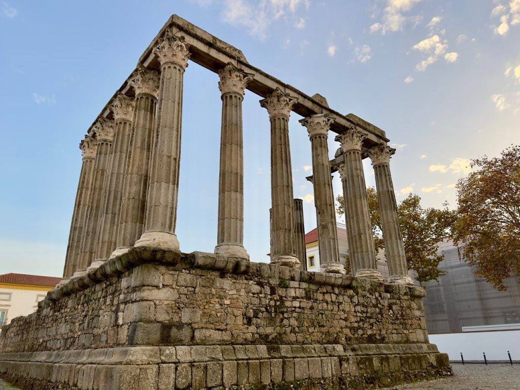 Roman Temple ruins in Evora