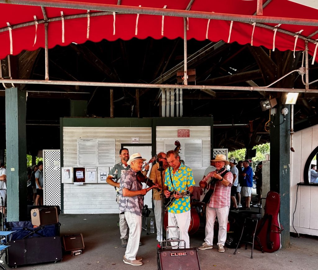 Music stage at Saratoga Race Course
