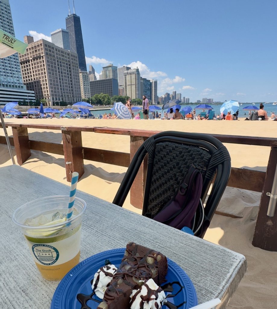 Snack at beach